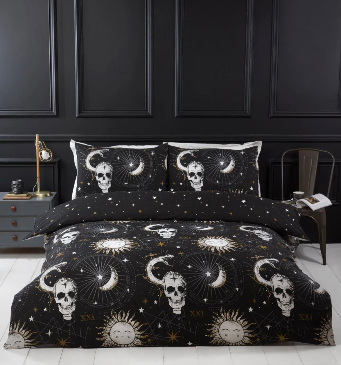 Tarot Skulls & Moons Bedding