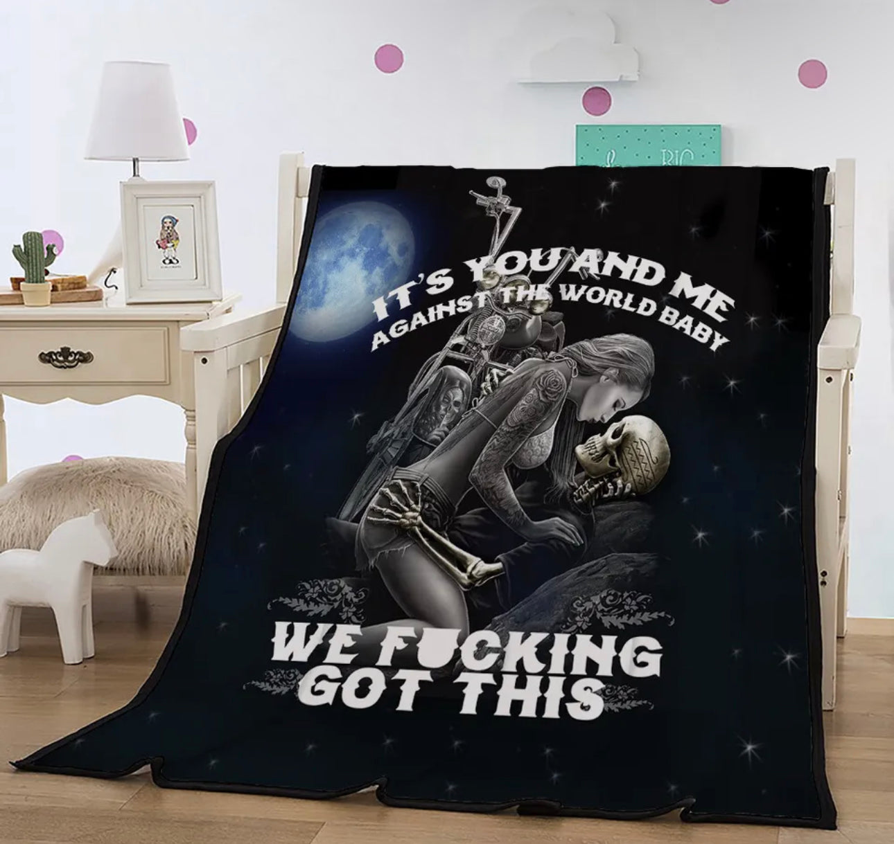 Skull Fleece throws