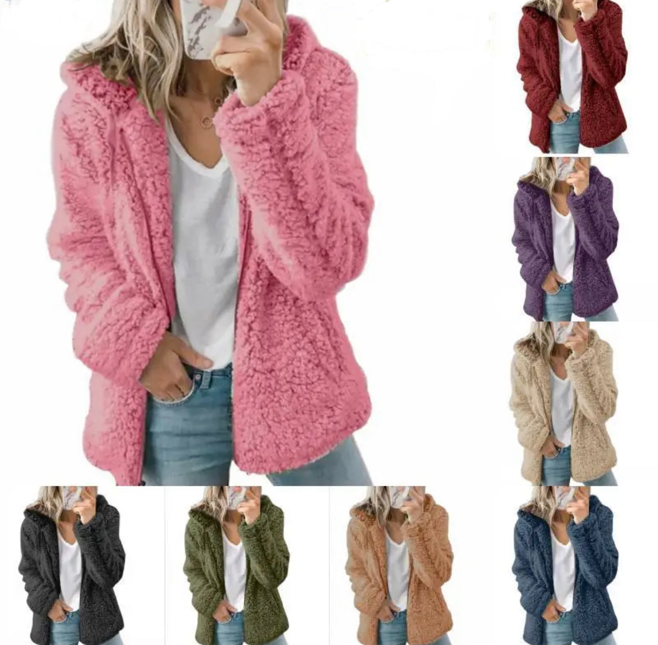 Teddy fleece cardigan