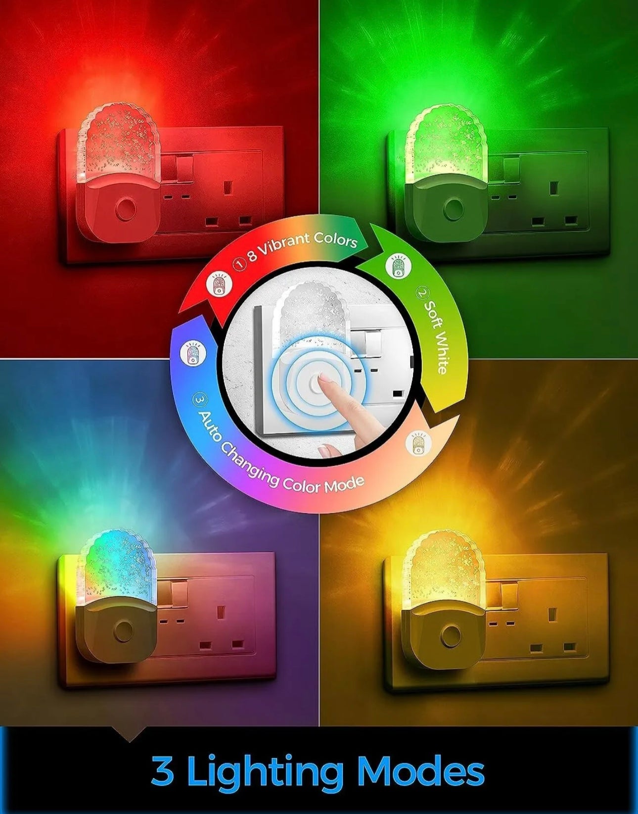 Colour Changing Plug in Night Light