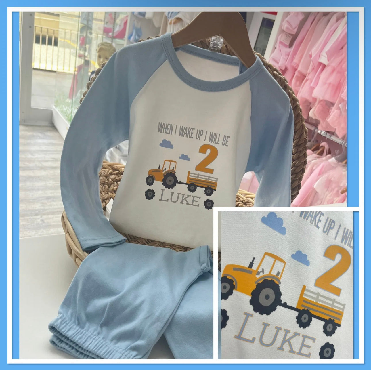 When I wake up I will be … Personalised Boys Pjs