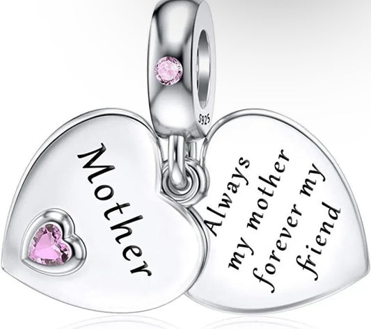 Mum heart charm