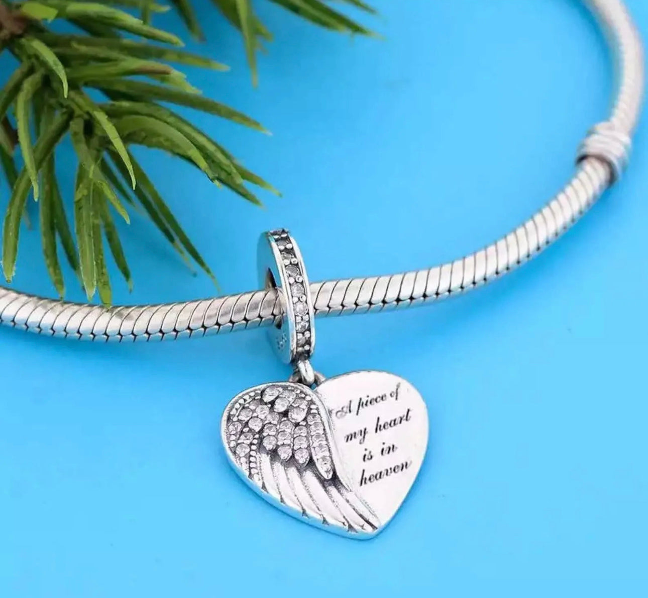 Angel Wings A piece of my heart charm