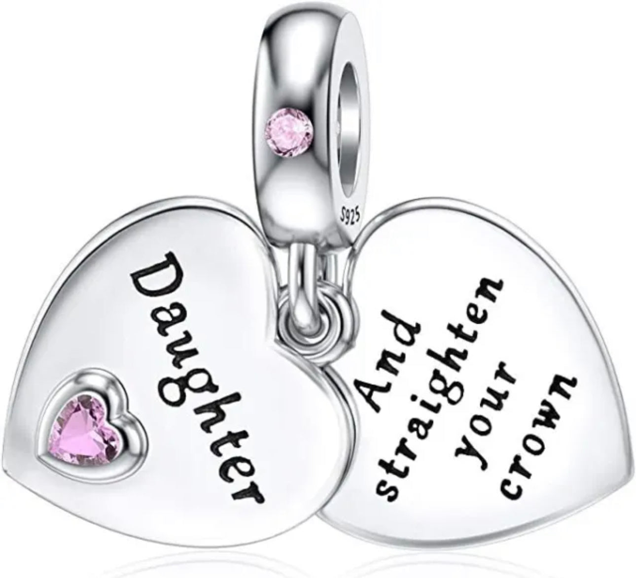 Daughter heart charm