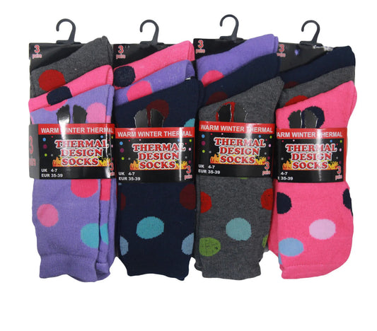 3 pairs Thermal ladies socks