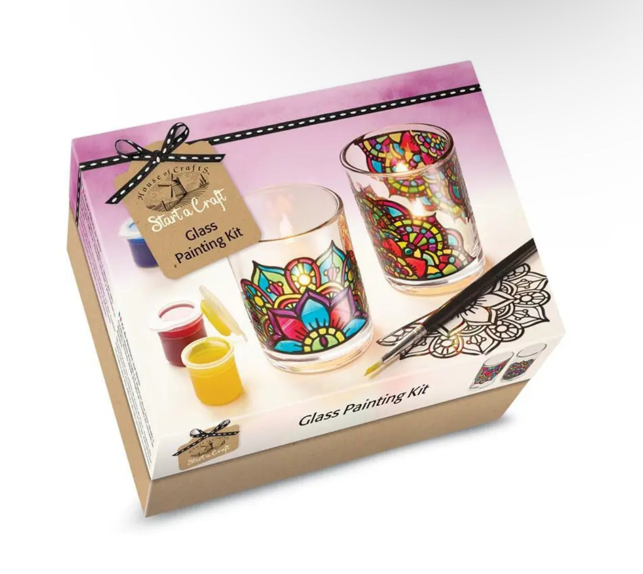 Glass Painting Candle Holder Kit