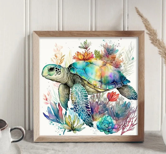 Colourful Turtle Cross Stitch