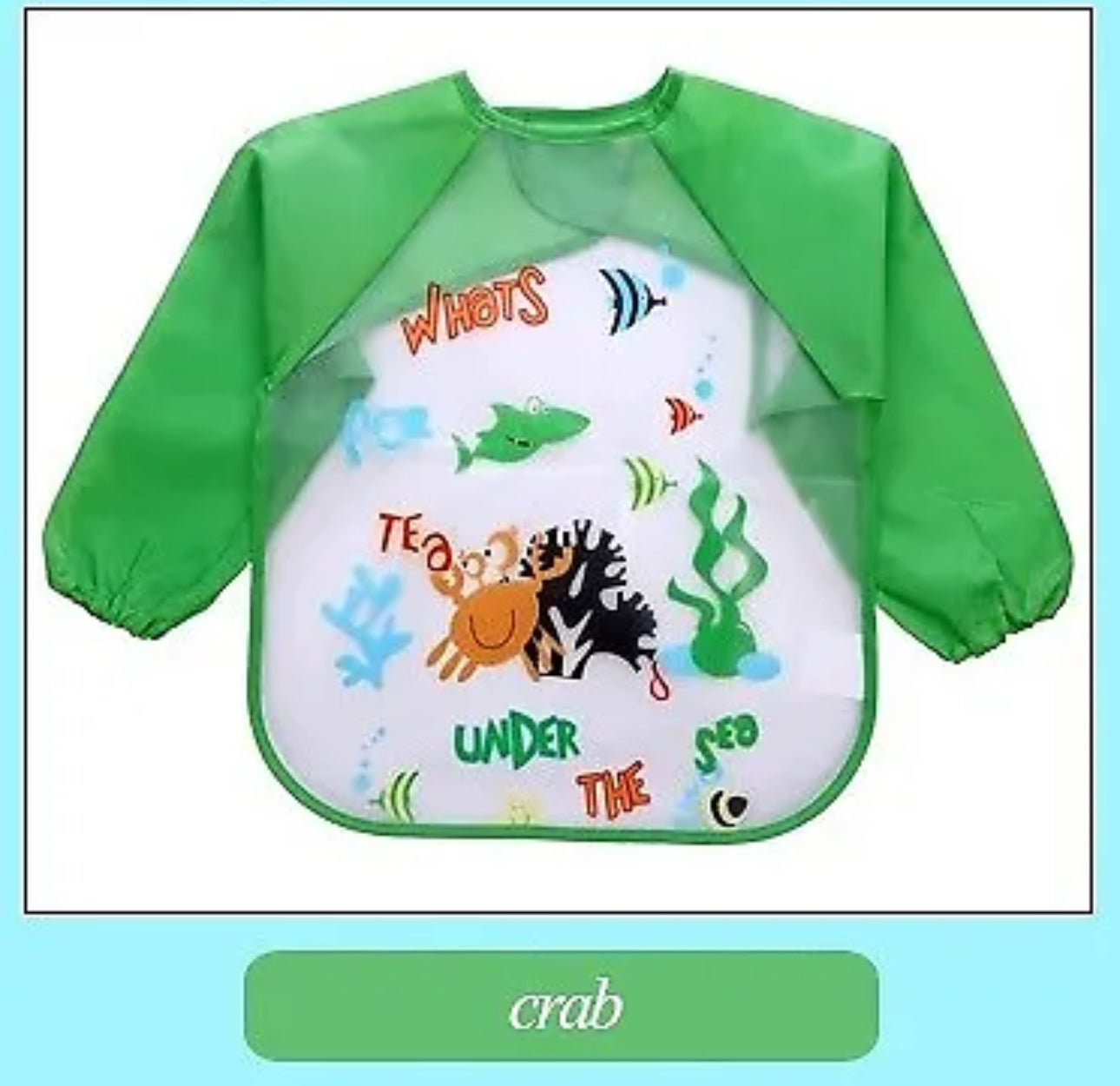 Children’s Waterproof Long Sleeve Bib/Apron