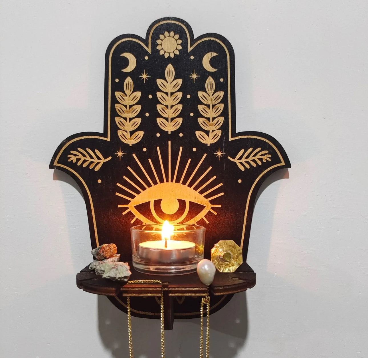 Wall Mounted Candle Holder Stand