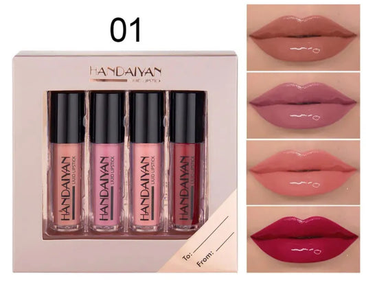 4pc set of liquid lip gloss