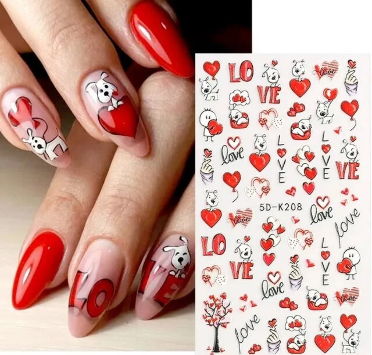 Puppy Love Nail Art Decals