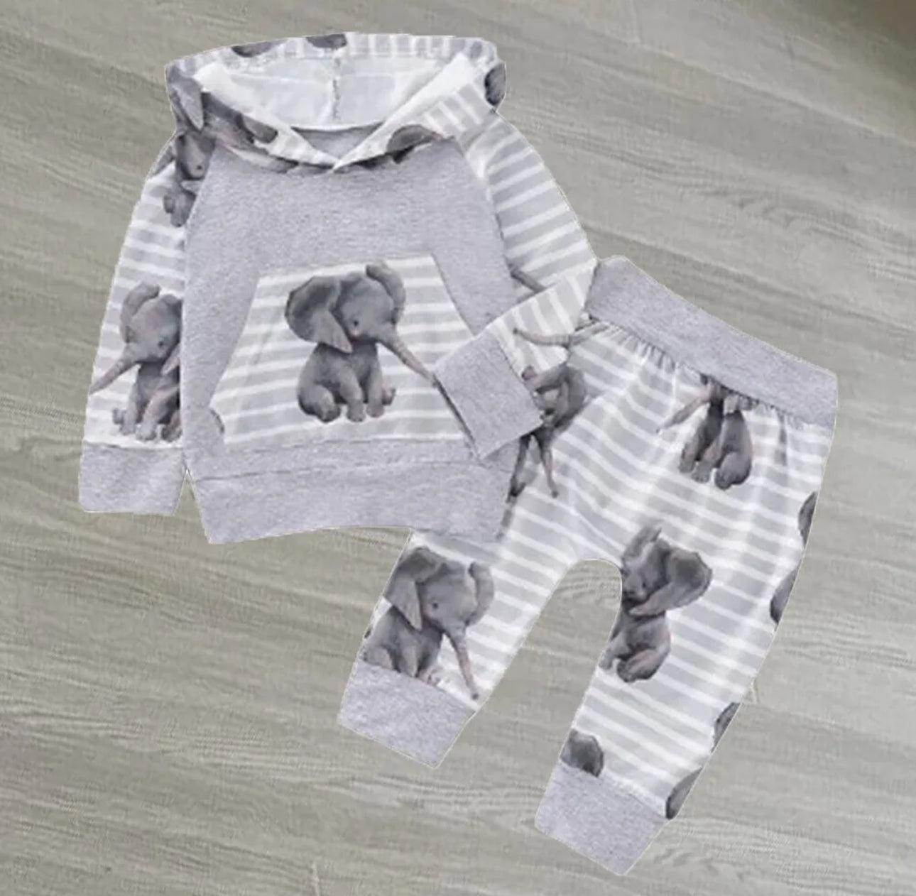 Unisex Grey Elephant Set