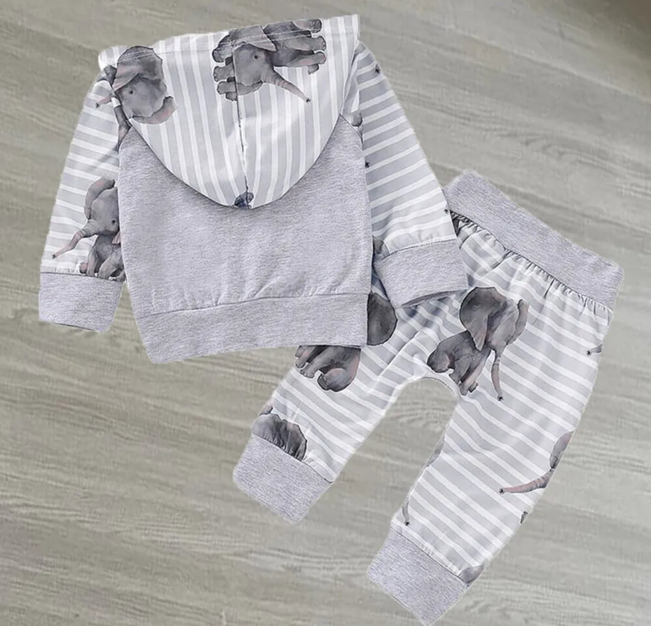 Unisex Grey Elephant Set