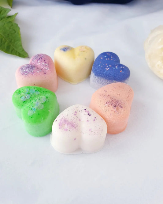 Floral and Other Scented Heart Wax Melts 12pcs approx