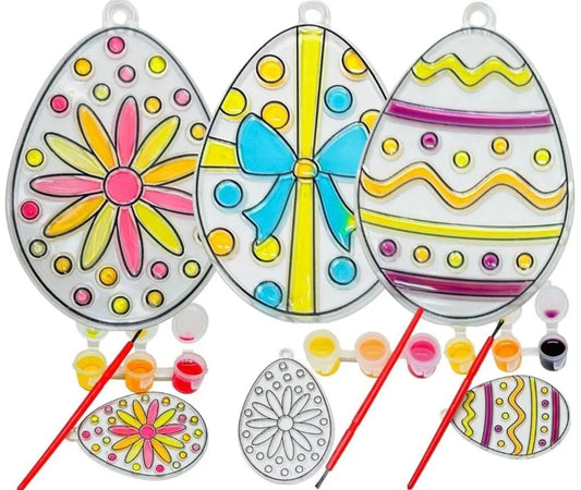 Paint your own Easter egg sun-catcher