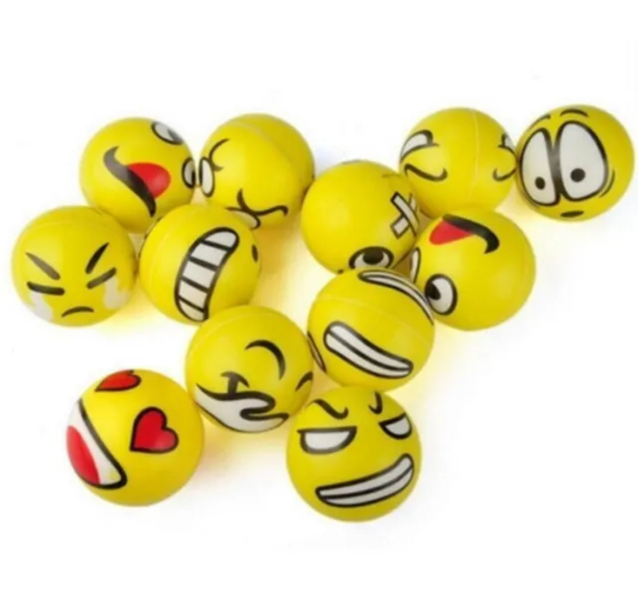 12pcs Emoji Squishy Fidget Toys