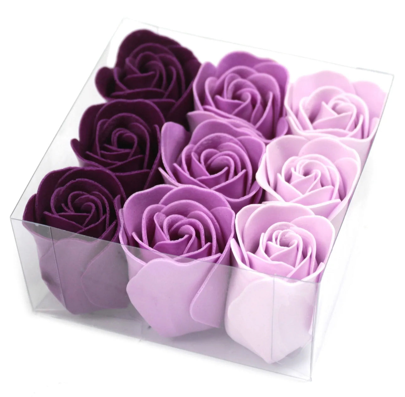 9pc Luxury Soap Flowers boxed