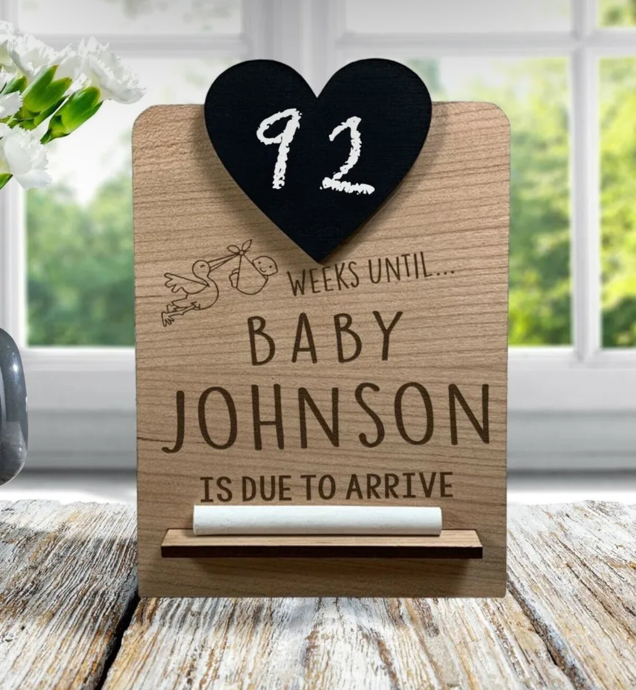 Personalised Countdown to Baby Arrival