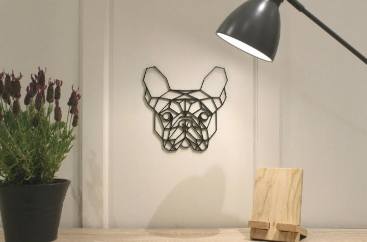 Geometric French Bulldog Frenchie - Wall Art