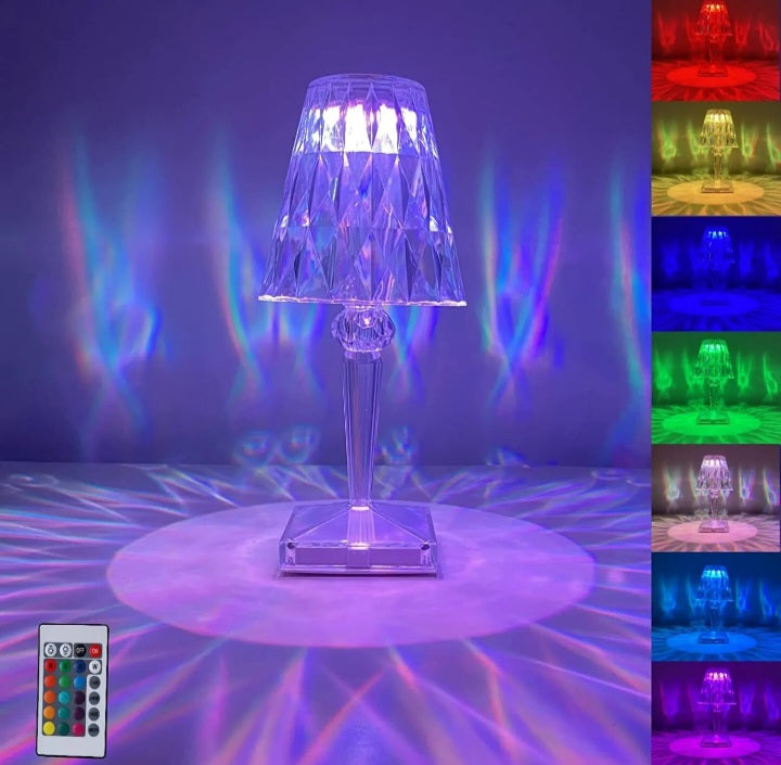 LED Crystal Table Shade Lamp