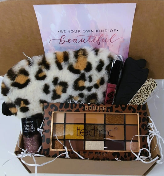 Make Up Leopard Pamper Gift Box