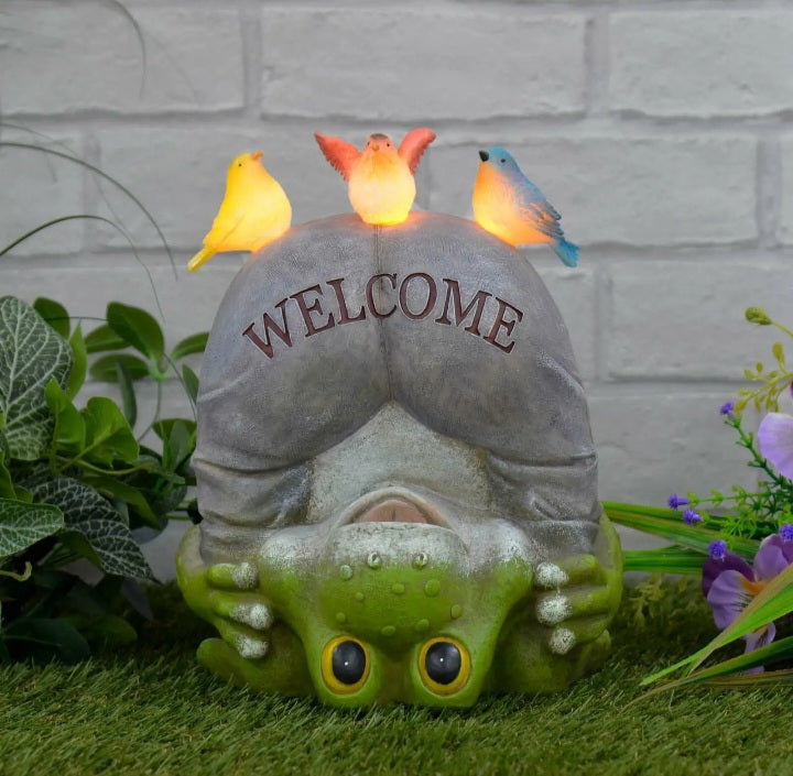 Solar Frog Garden Ornament