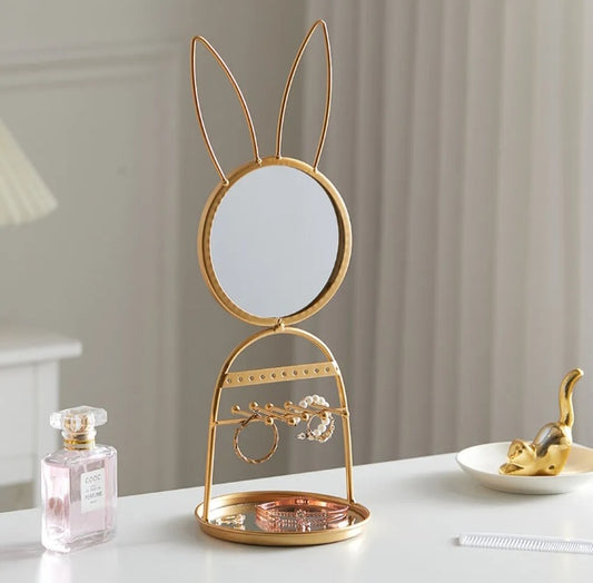 Rabbit Mirror Jewellery Rack