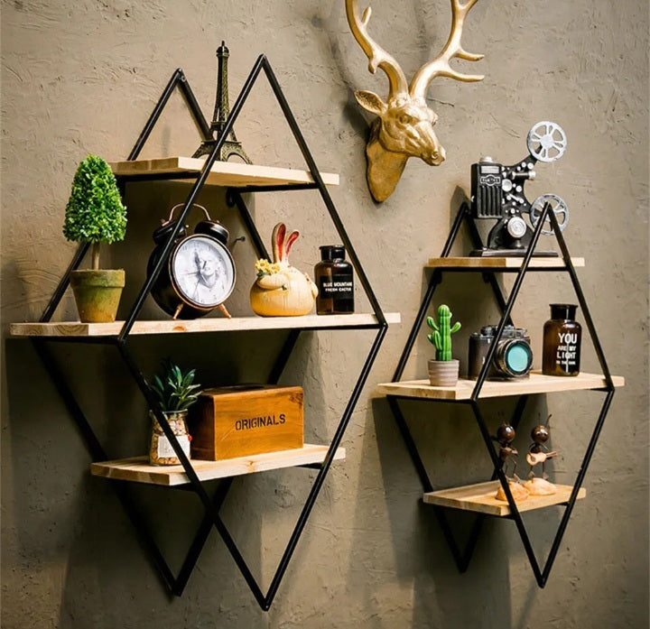 Vintage Rustic Floating Shelves