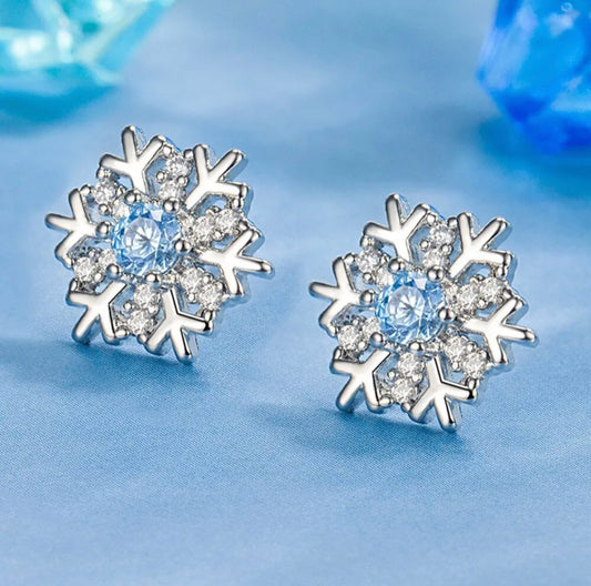 Crystal Snowflake Earrings