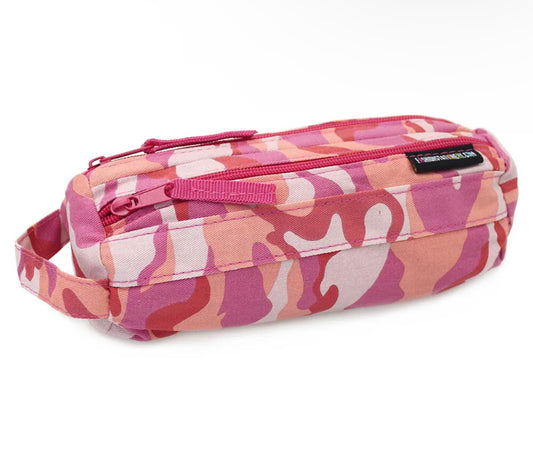 Pink Camo Canvas Pencil Case