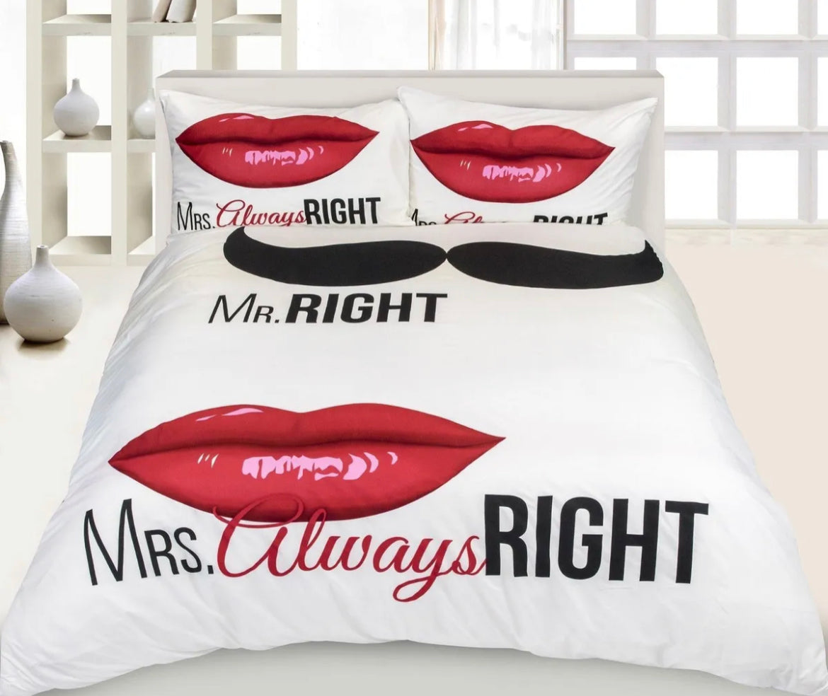Mrs Always Right Bedding Set