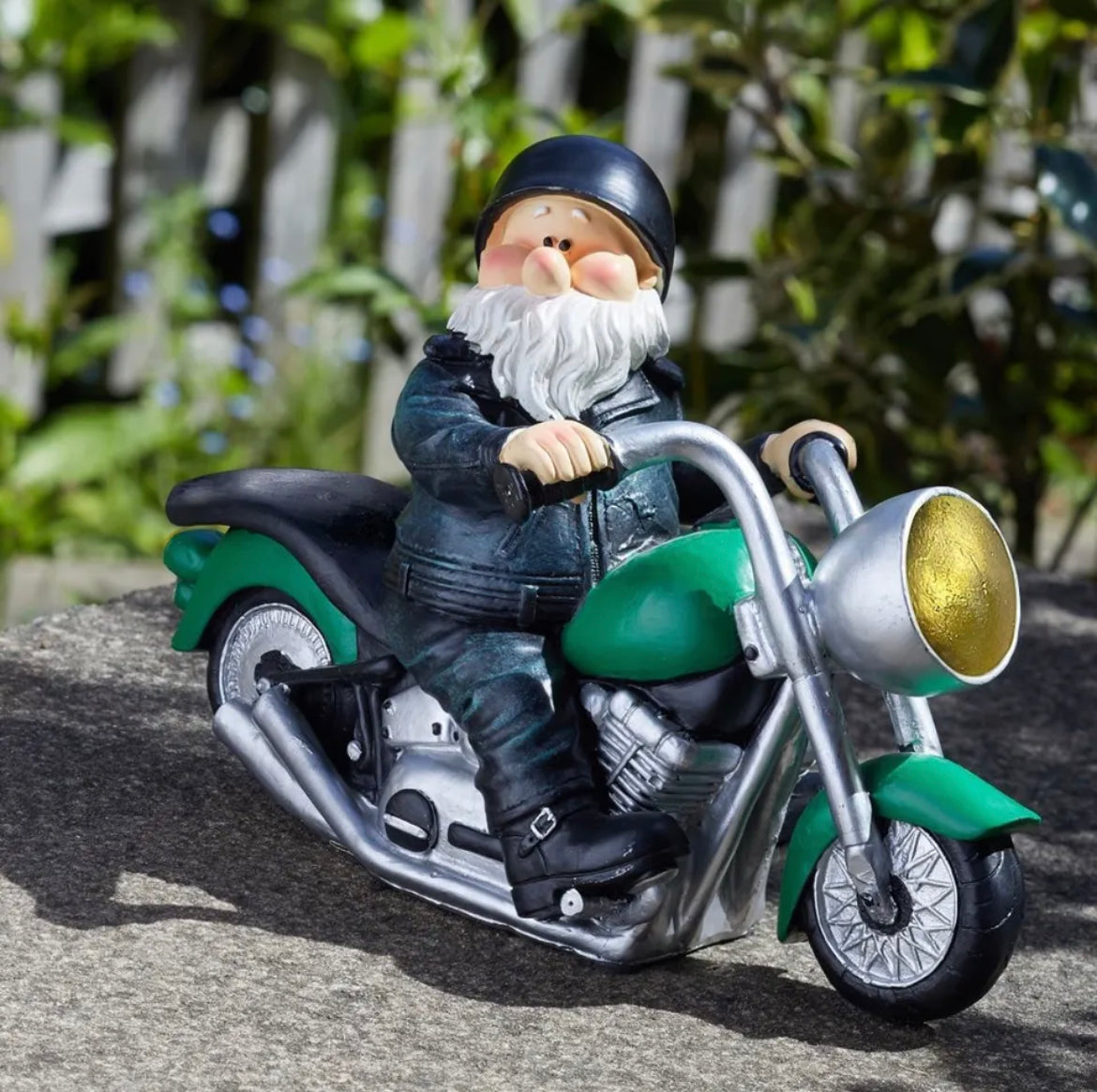 Gnome On A Motorcycle