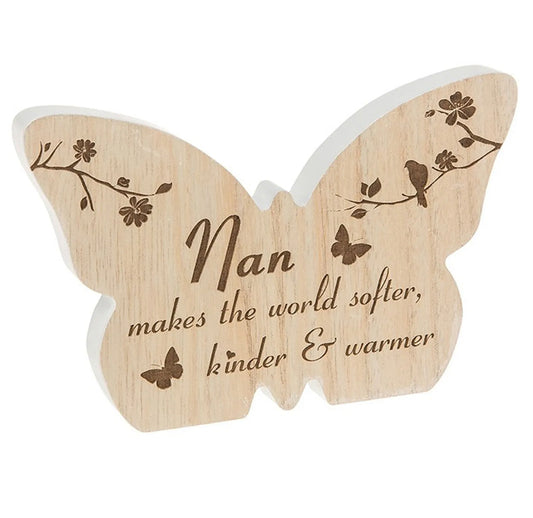 Nan Butterfly Plaque