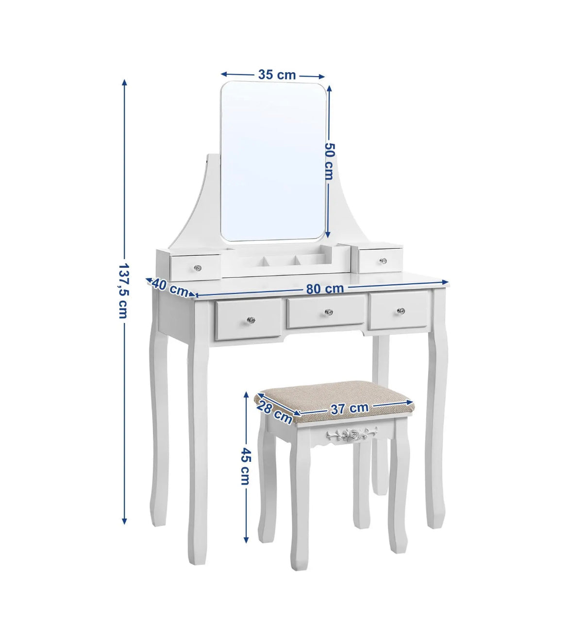 Vanity Table & Stool