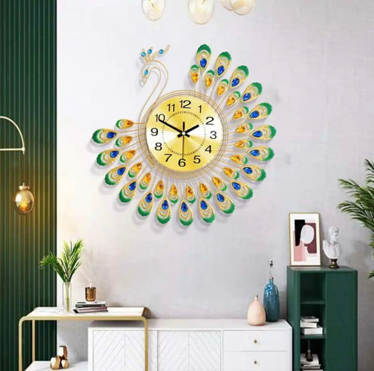 3D Peacock Clock