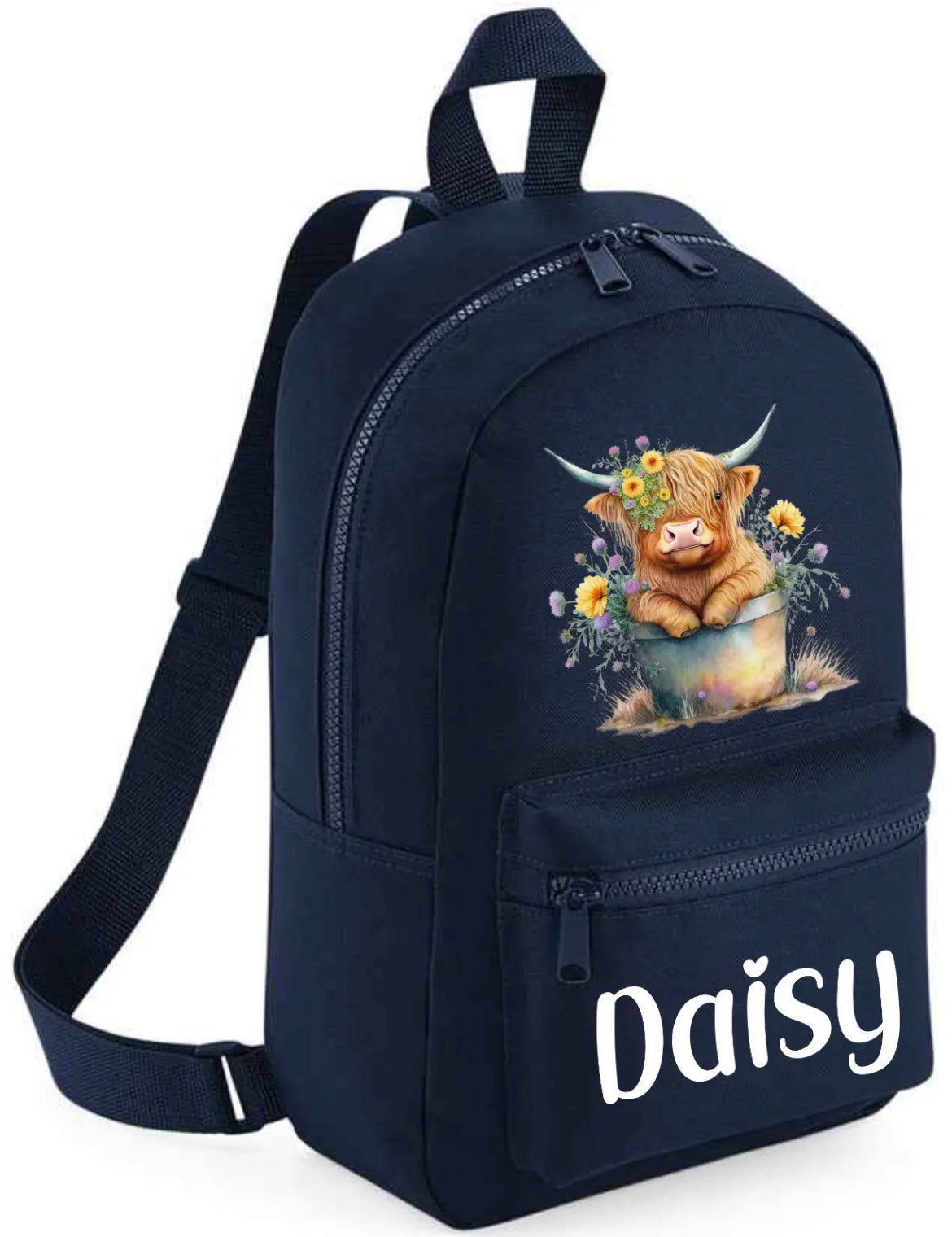 Personalised Highland Cow (Coo) Backpack