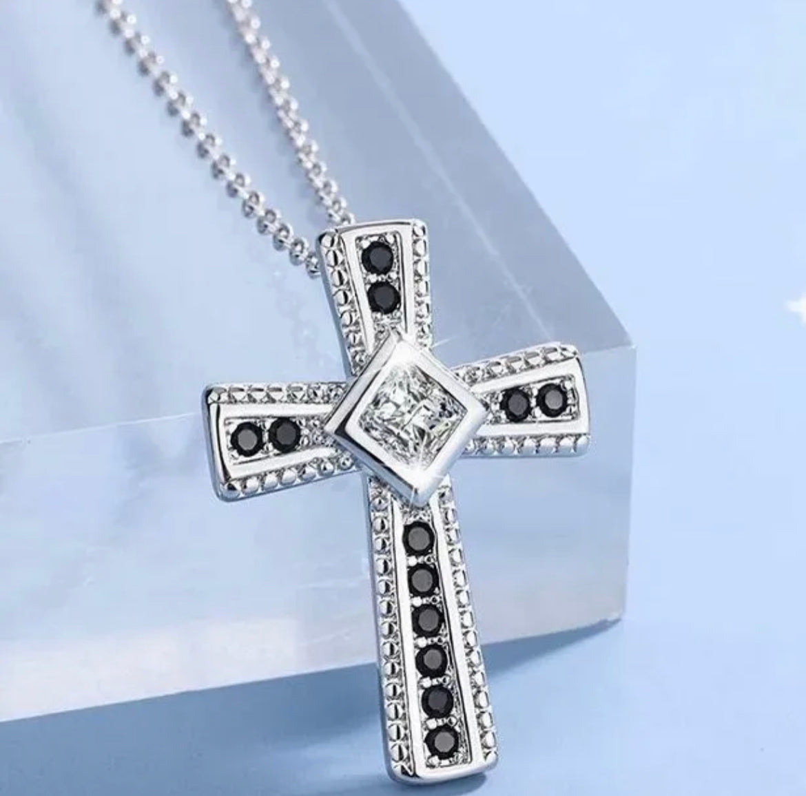 Crystal Cross Necklace