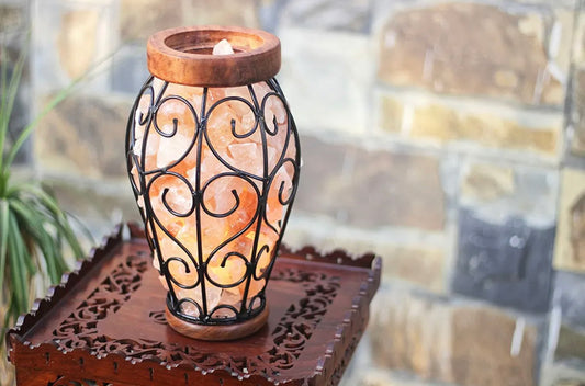 Himalaya Salt Vase Lamp