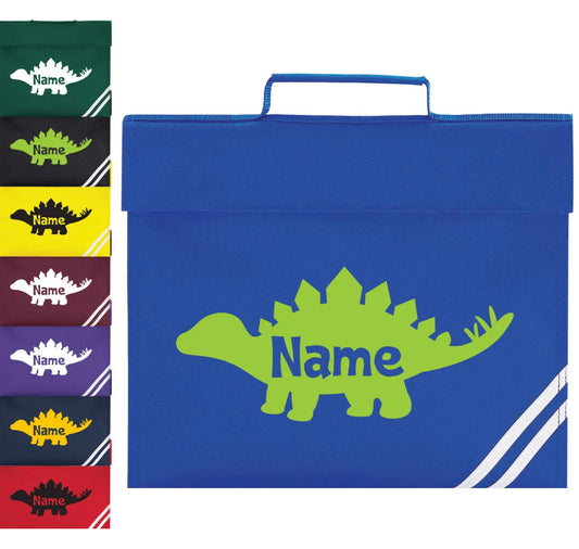 Personalised Dinosaur Book Bag