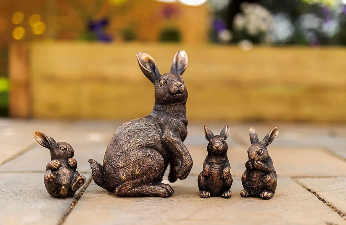 Rabbit Family Garden Ornaments
