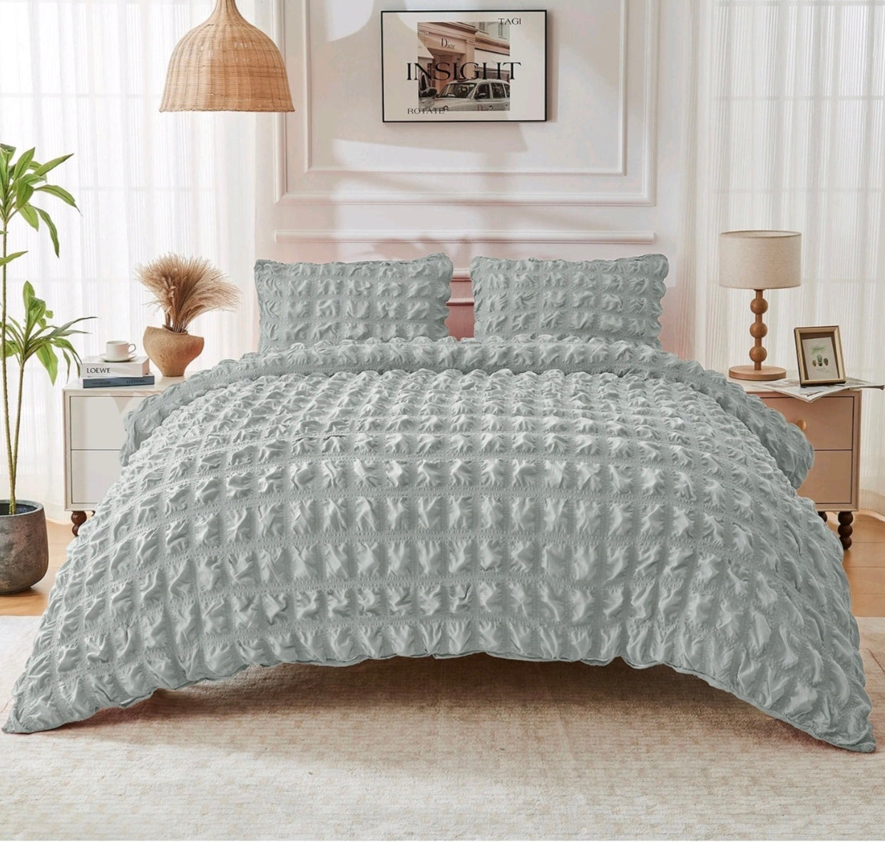Soft Seersucker Duvet Set