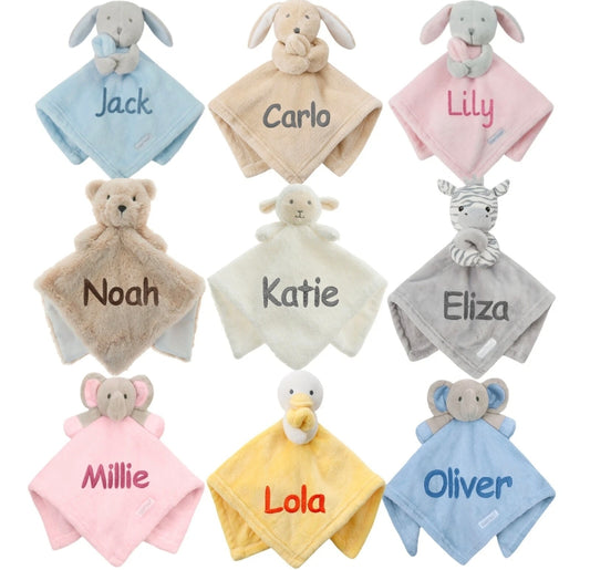 Personalised Animal Baby Comforter