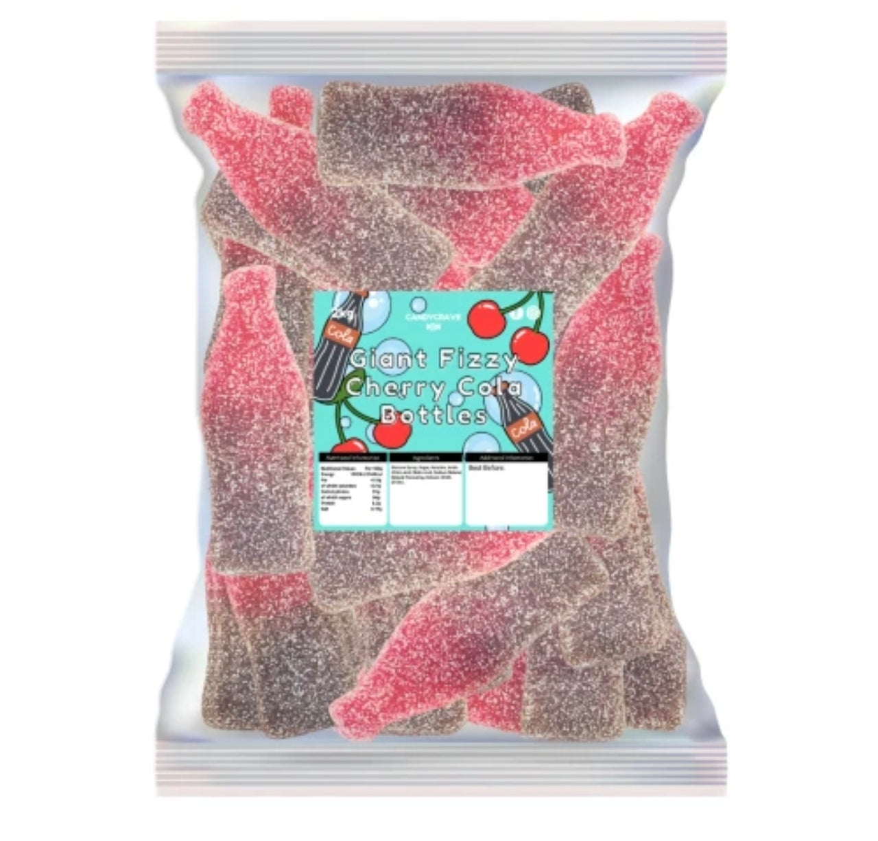 2kg Giant Fizzy Cherry Cola Bottles