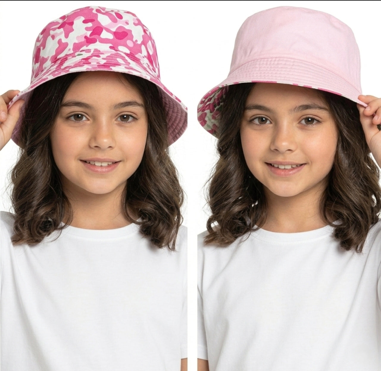 Various Children's Reversible Bucket Hats