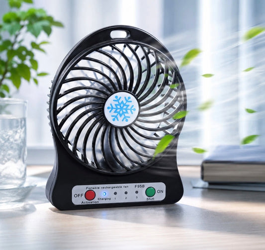 Rechargeable 3 Speed Mini Desk Fan