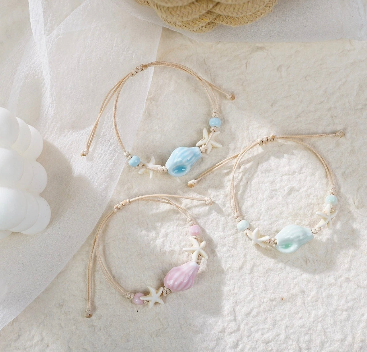 Girls Shell Anklets