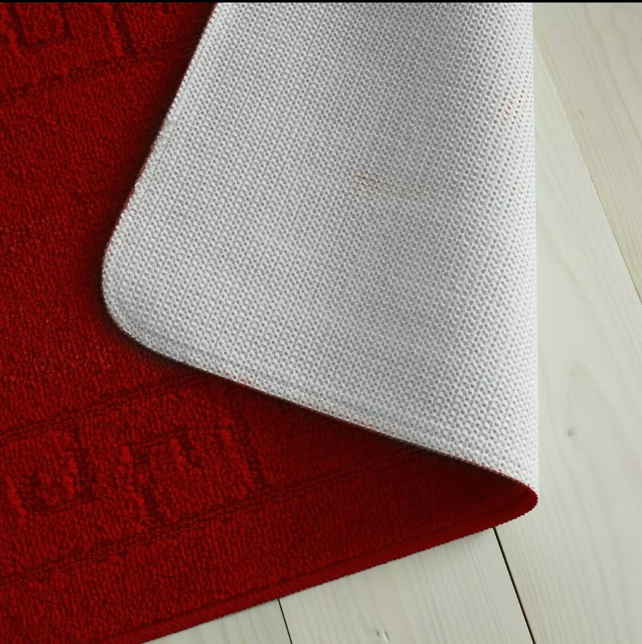 2pc Non - Slip Greek Key Style Bathroom Mat Set