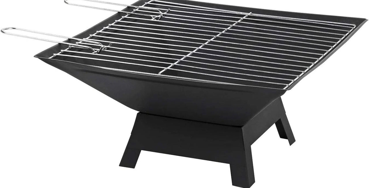 Square Fire Pit BBQ Grill