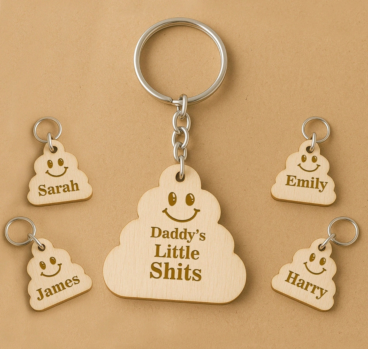 Daddy's Little Sh*ts Keyring