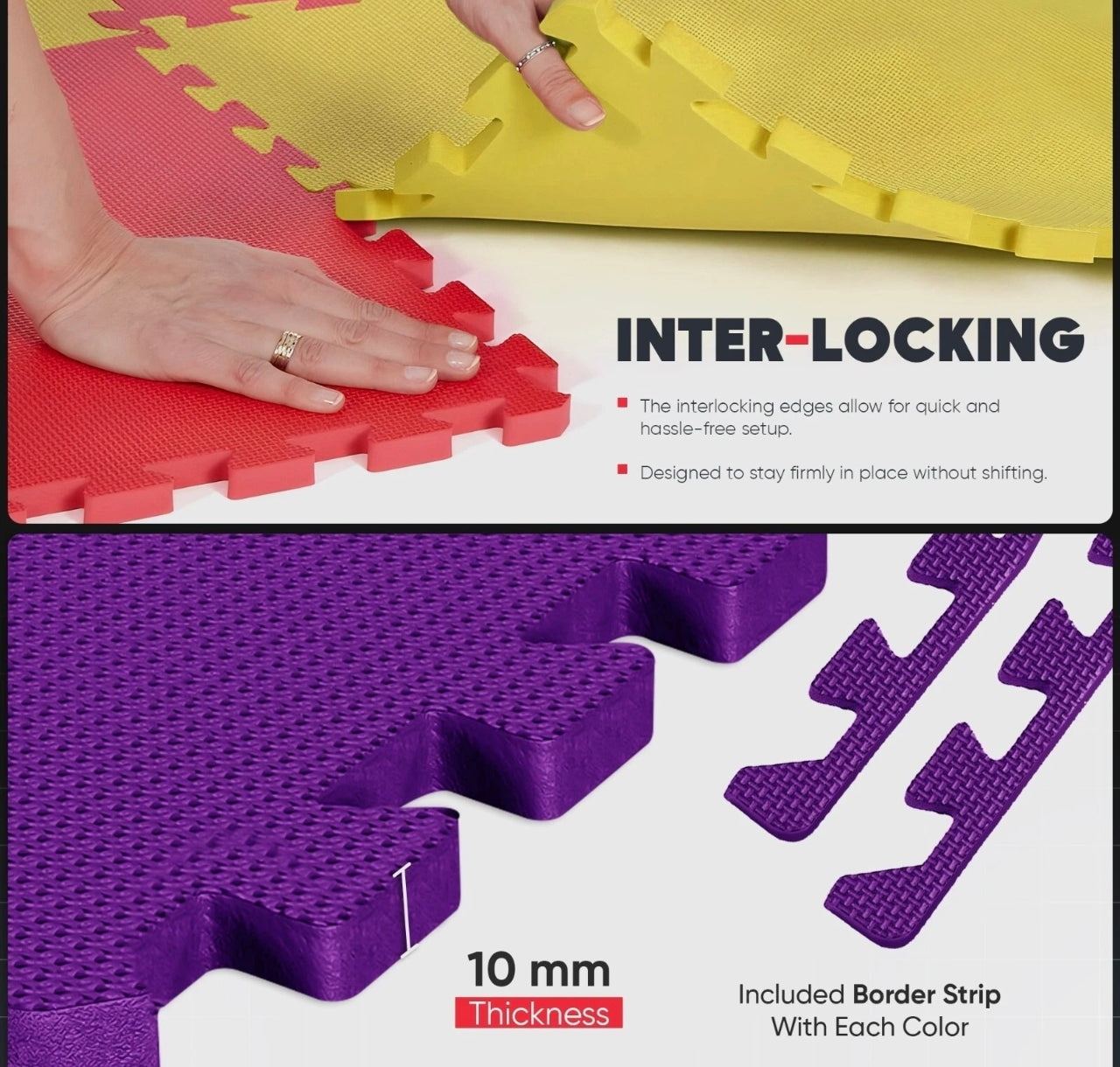 27pc Foam Interlocking Floor Tiles